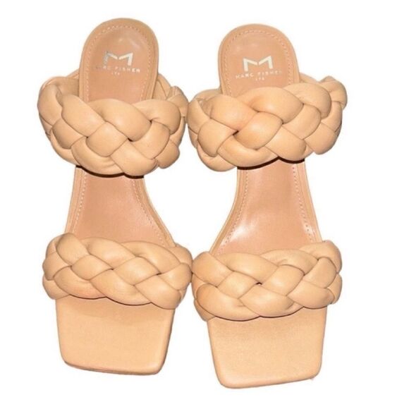 Marc Fisher Tan Slip-on Leather Upper
Sandals(Size 9M) - Picture 4 of 8